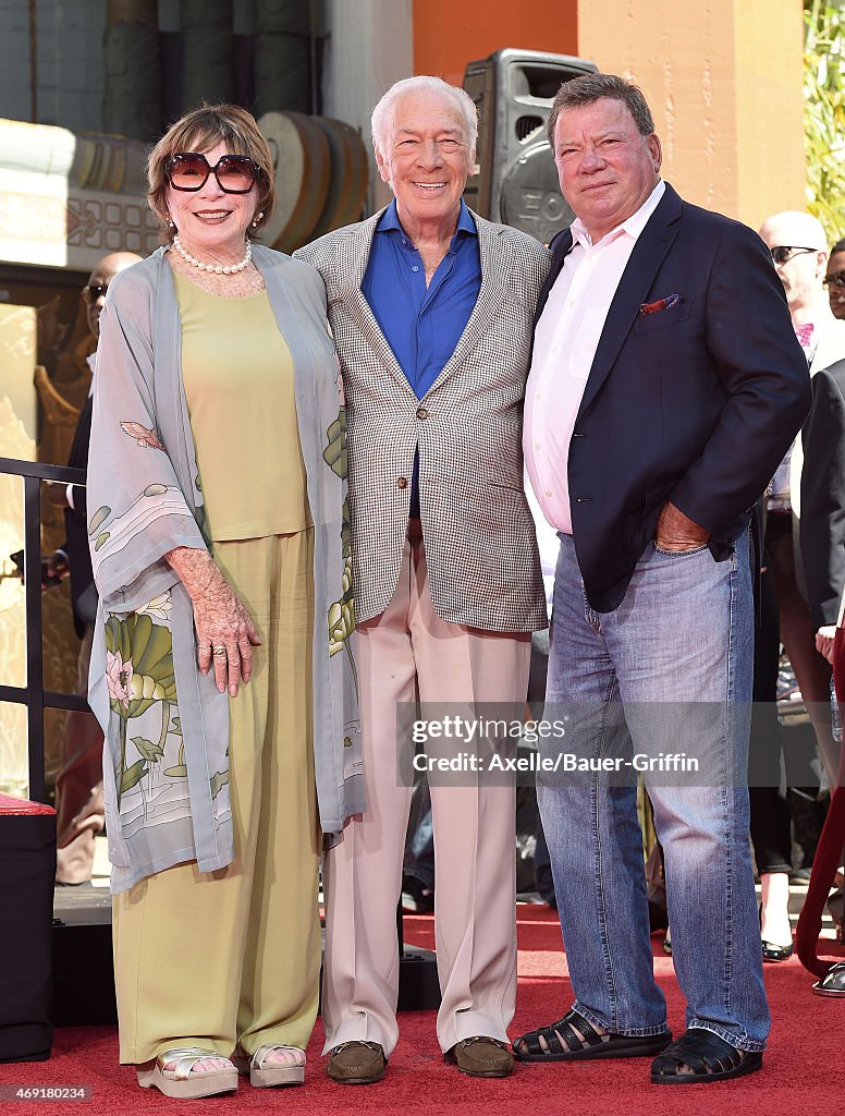 TCM Honors Academy Award-Winning Screen Legend Christopher Plummer With Hand And Footprint Ceremony