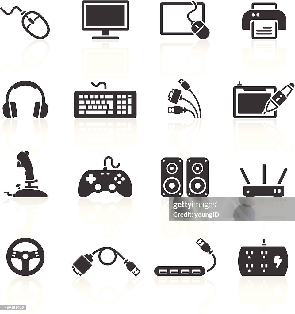 Computer Und Peripherieger te Symbole Stock Illustration Getty Images computer-und-peripherieger-te-symbole-stock-illustration-getty-images