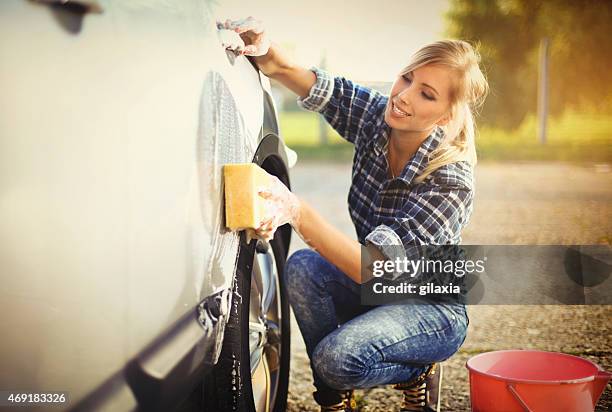 car wash. - daily bucket stock pictures, royalty-free photos & images