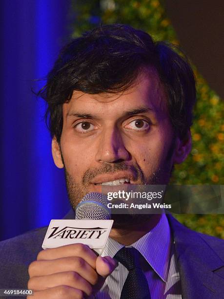 Moderator Jeetendr Sehdev attends Variety's Massive: The Entertainment Marketing Summit at Four Seasons Hotel Los Angeles at Beverly Hills on April...