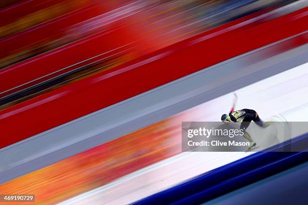 Nao Kodaira of Japan competes during the Women's 1000m Speed Skating event on day 6 of the Sochi 2014 Winter Olympics at Adler Arena Skating Center...