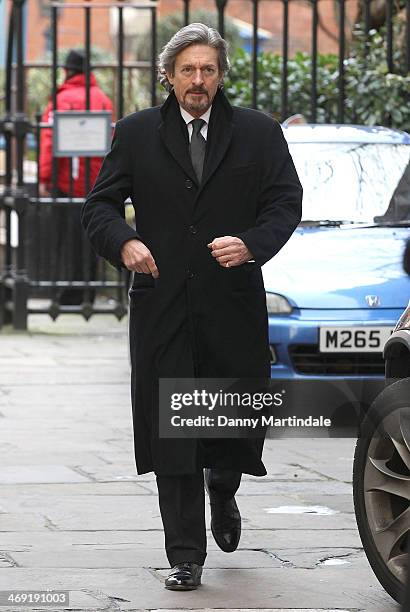 Nigel Havers attends the funeral of actor Roger Lloyd-Pack at St Paul's Church on February 13, 2014 in London, England.