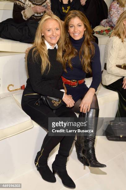 Ricky Lauren and Dylan Lauren attend the Ralph Lauren fashion show during Mercedes-Benz Fashion Week Fall 2014 at St. John Center Studios on February...