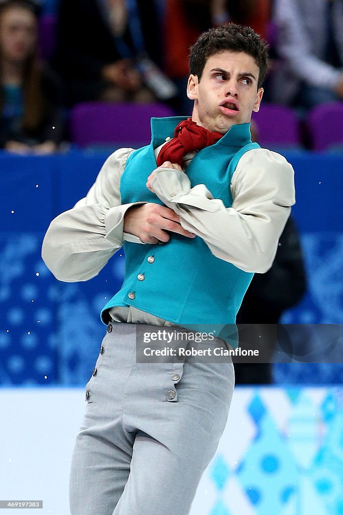 Javier Raya Javier Raya of Spain competes during the Men's Figure Skating Short ...