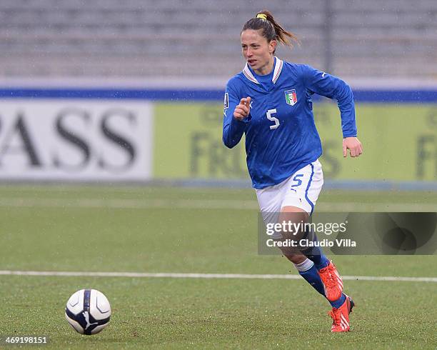 Raffaella Manieri of Italy in action during the FIFA Women's World Cup 2015 group 2 qualifier match between Italy and Czech Republic at Silvio Piola...