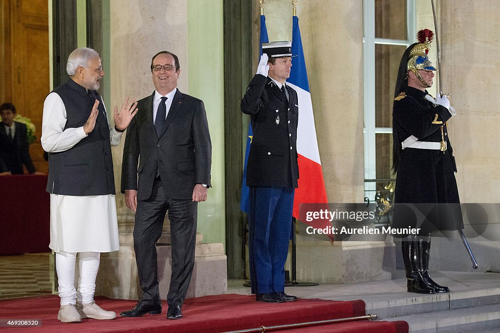 State Dinner In Honor of Indian Prime Minister Narendra Modi At Elysee Palace