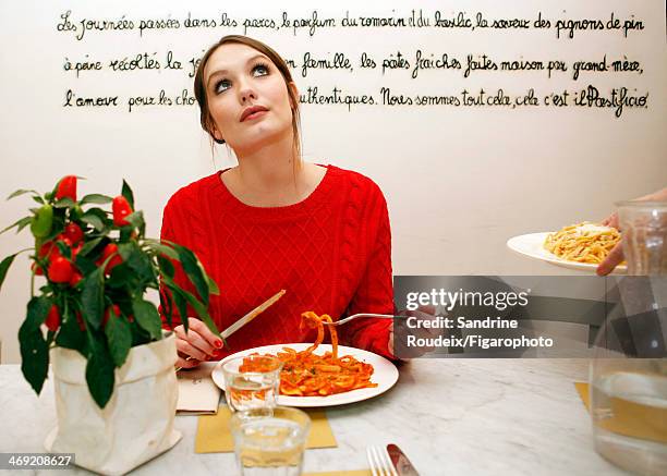 Actress Ana Girardot is photographed for Madame Figaro on December 2, 2013 in Paris, France. Clothing , boots . PUBLISHED IMAGE. CREDIT MUST READ:...