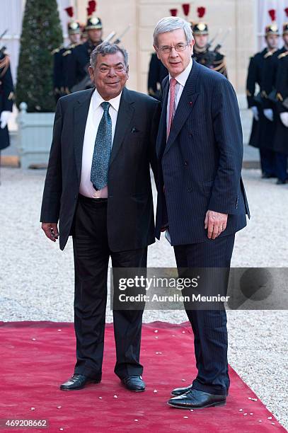 France's nuclear Group Areva Chairman Philippe Varin arrive to the Official Dinner in honor of the'Prime Minister of India Narendra Modi'at Elysee...