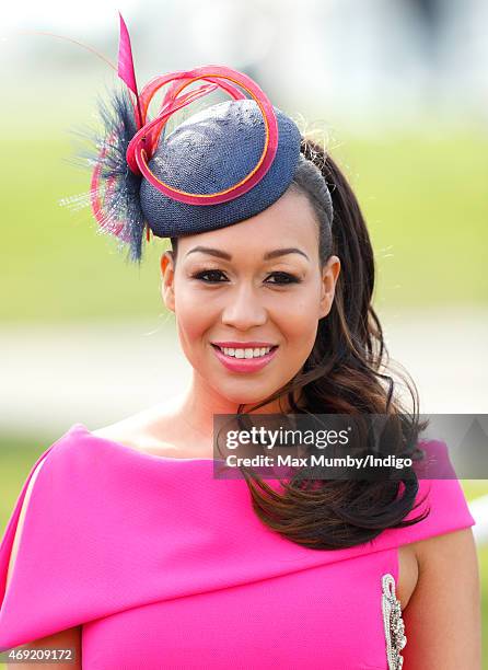 Rebecca Ferguson attends day 2 'Ladies Day' of the Crabbie's Grand National Festival at Aintree Racecourse on April 10, 2015 in Liverpool, England.