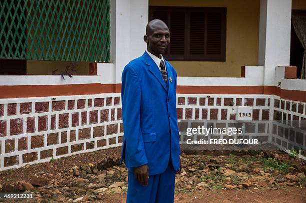 Deputy mayor of the city of Mbaiki Saleh Dido, a Muslim, poses in Mbaiki, 80km south-west of Bangui, on February 12, 2014. When Muslims left Mbaiki...