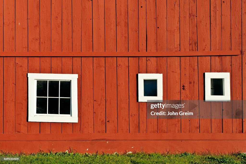 Rustic red barn detail...