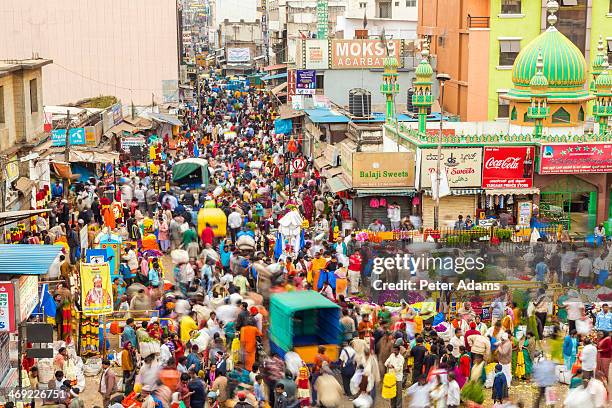 k.r. market, bangalore (bengaluru), karnataka - crowded place stock pictures, royalty-free photos & images