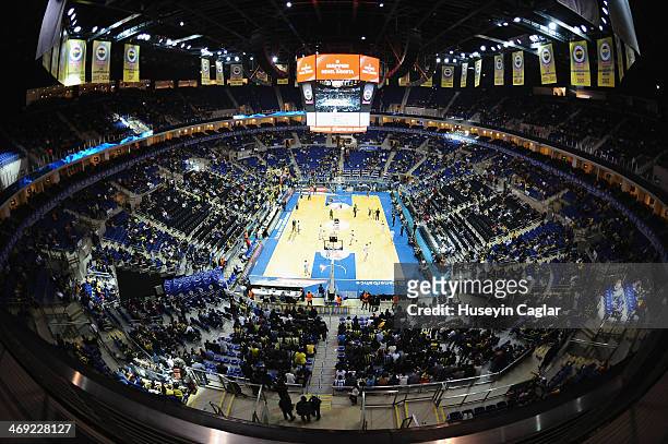 Fenerbahce Ulker Sports Arena during the 2013-2014 Turkish Airlines Euroleague Top 16 Date 6 game between Fenerbahce Ulker Istanbul v Laboral Kutxa...