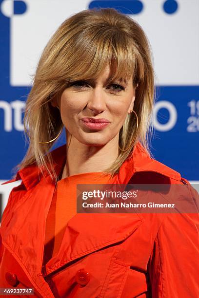 Susana Griso visits new EFE Agency headquarters at EFE Agency on February 13, 2014 in Madrid, Spain.