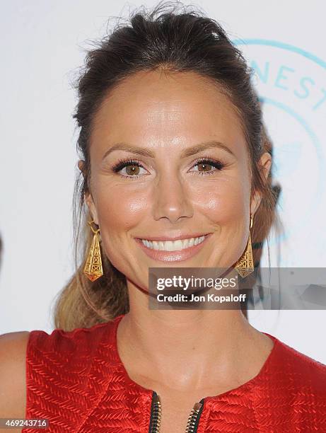 Actress Stacy Keibler arrives at The Independent School Alliance For Minority Affairs Impact Awards Dinner at Four Seasons Beverly Wilshire Hotel Los...