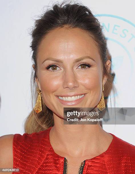 Actress Stacy Keibler arrives at The Independent School Alliance For Minority Affairs Impact Awards Dinner at Four Seasons Beverly Wilshire Hotel Los...