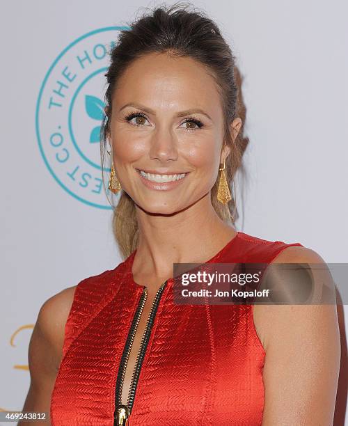 Actress Stacy Keibler arrives at The Independent School Alliance For Minority Affairs Impact Awards Dinner at Four Seasons Beverly Wilshire Hotel Los...