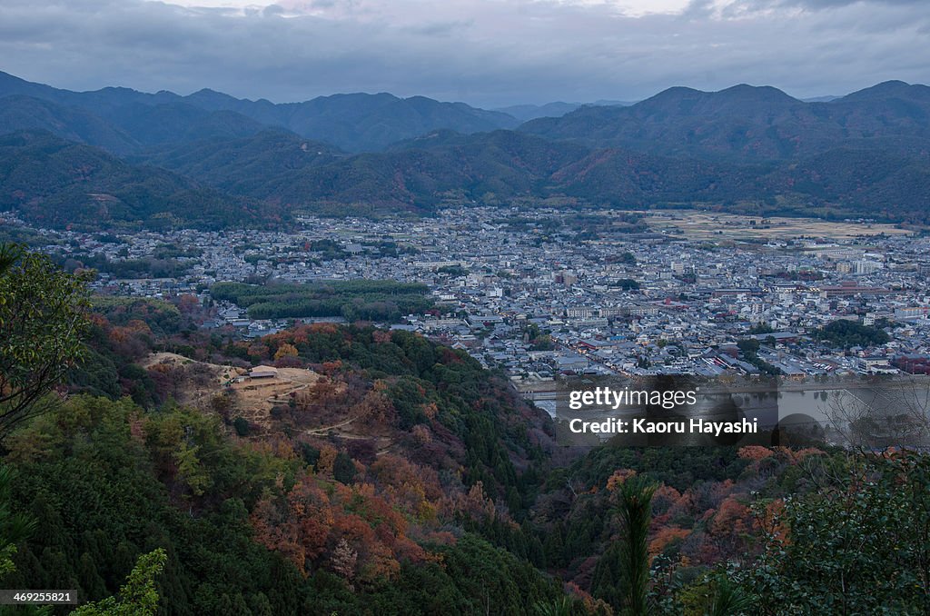 The view from Matsuoyama in Autumn