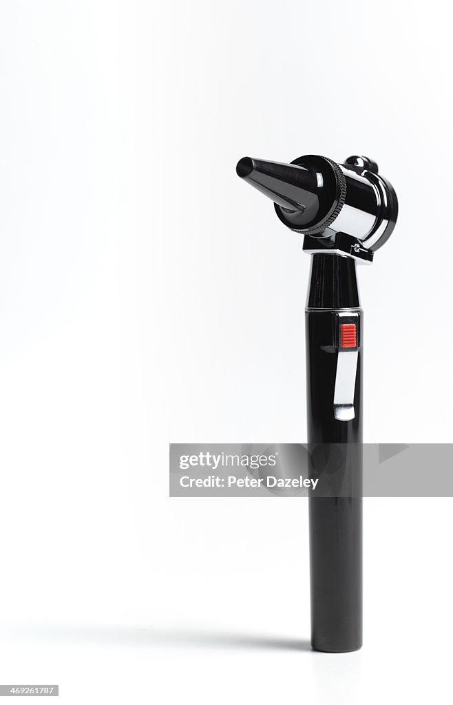 Otoscope with copy space