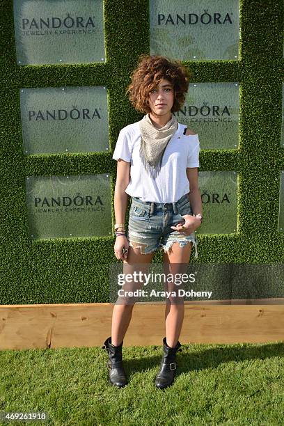 Christina Caradona attends the PANDORA Jewelry and Siwy Denim fashion show at the PANDORA Jewelry Experience #ArtofYou on April 10, 2015 in Palm...