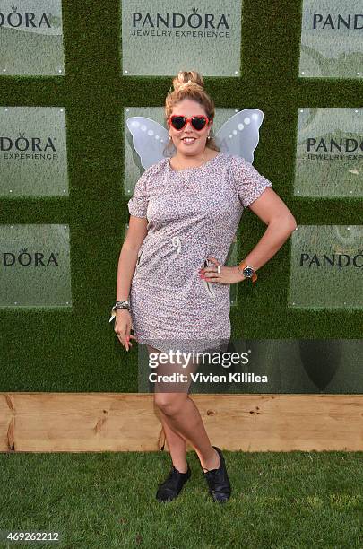 Lizza Monet Morales attends the PANDORA Jewelry Experience #ArtofYou on April 10, 2015 in Palm Springs, California.