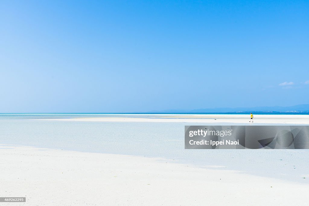 Deserted tropical beach paradise, Okinawa