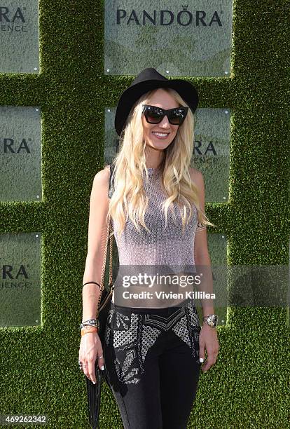 Cat Wright attends the #minniestyle video premiere at the PANDORA Jewelry Experience #ArtofYou on April 10, 2015 in Palm Springs, California.