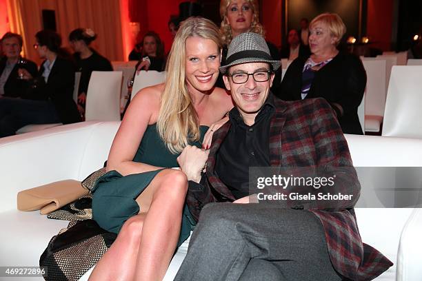 Gedeon Burkhard and his girlfriend Anika Bormann during the German premiere for Amazon's original drama series 'Transparent' at Kuenstlerhaus am...