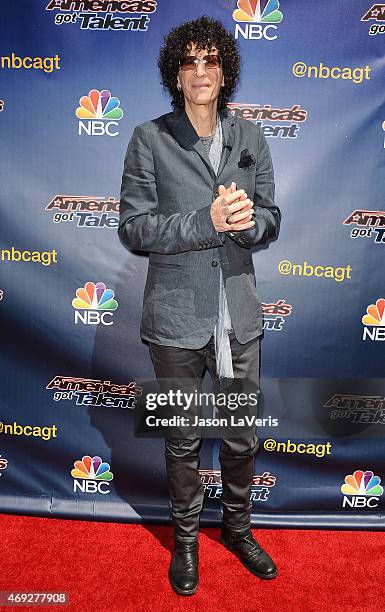 Howard Stern attends the "America's Got Talent" season 10 red carpet event at Dolby Theatre on April 8, 2015 in Hollywood, California.