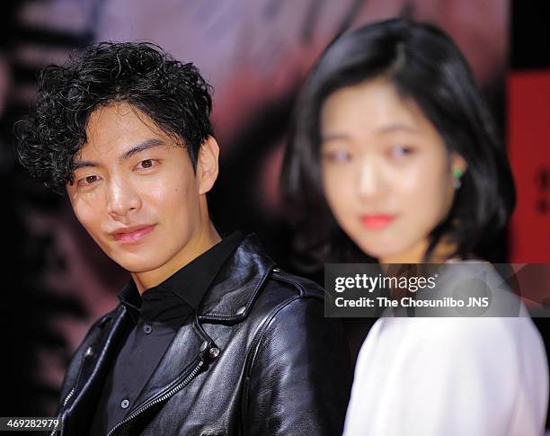 Lee Min-Ki attends the movie 'Monster' press conference at Geondae Lotte Cinema on February 13, 2014 in Seoul, South Korea.