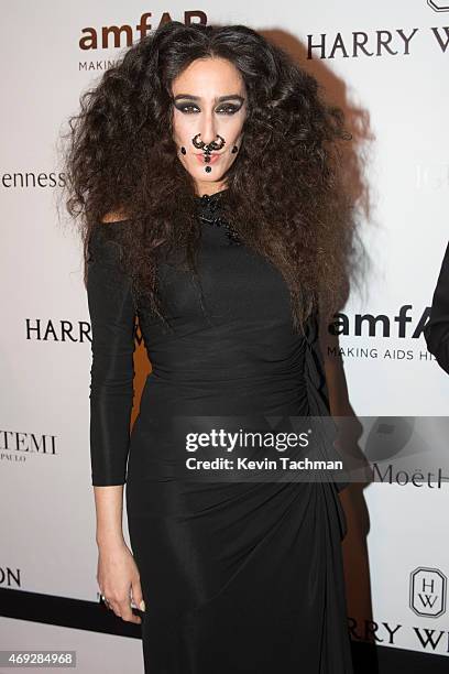 Ladyfag attends the 5th Annual amfAR Inspiration Gala at the home of Dinho Diniz on April 10, 2015 in Sao Paulo, Brazil.