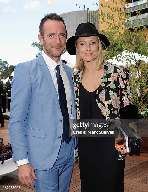 Allison Langdon and guest during The Championships- day 2 at Royal Randwick Racecourse on April 11, 2015 in Sydney, Australia.