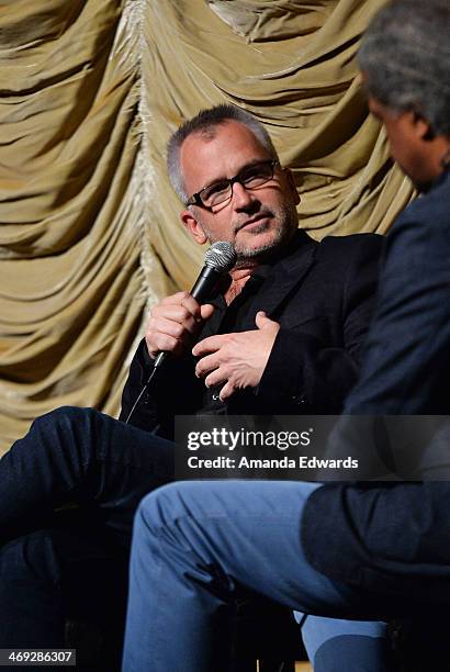 Director Charlie Stratton and Film Independent at LACMA Film Curator Elvis Mitchell attend the Film Independent at LACMA Screening and Q&A of "In...