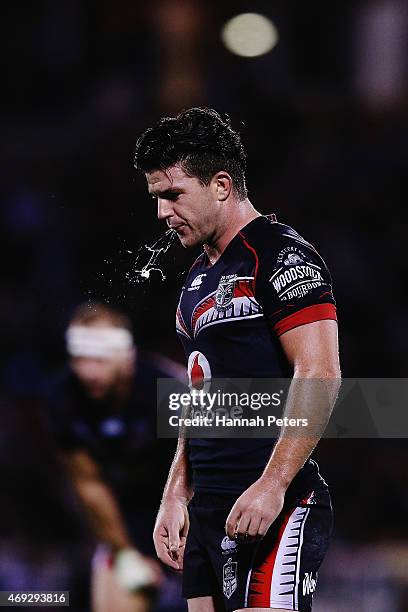 Chad Townsend of the Warriors during the round six NRL match between the New Zealand Warriors and the Wests Tigers at Mt Smart Stadium on April 11,...