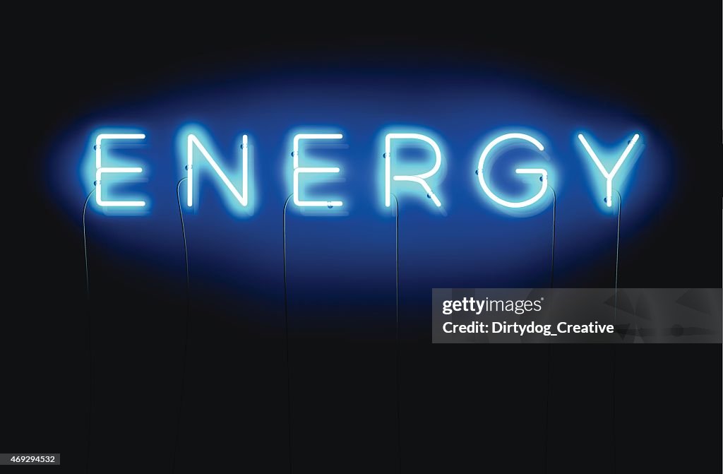 Energia sinal de néon