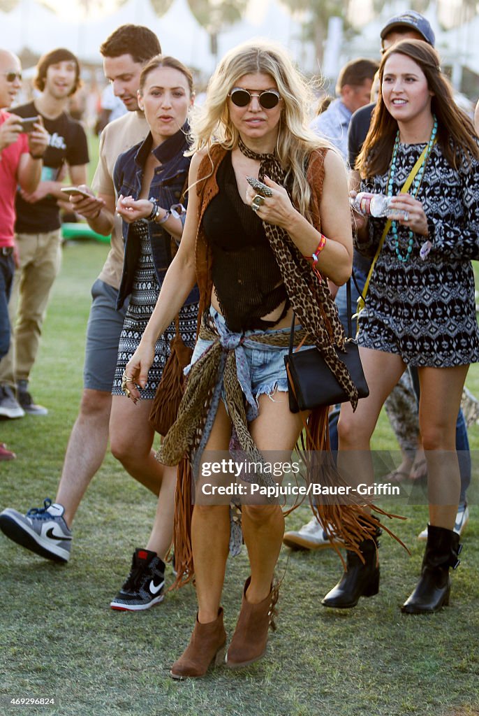 Celebrity Sights at the 2015 Coachella Valley Music And Arts Festival - Weekend 1