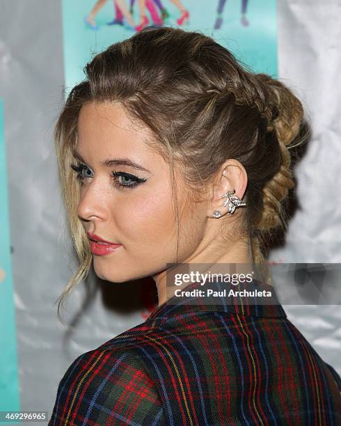 Actress Sasha Pieterse attends the DVD release party for "G.B.F." at The Abbey on February 13, 2014 in West Hollywood, California.