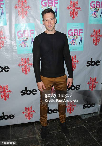 Actor Taylor Frey attends the DVD release party for "G.B.F." at The Abbey on February 13, 2014 in West Hollywood, California.