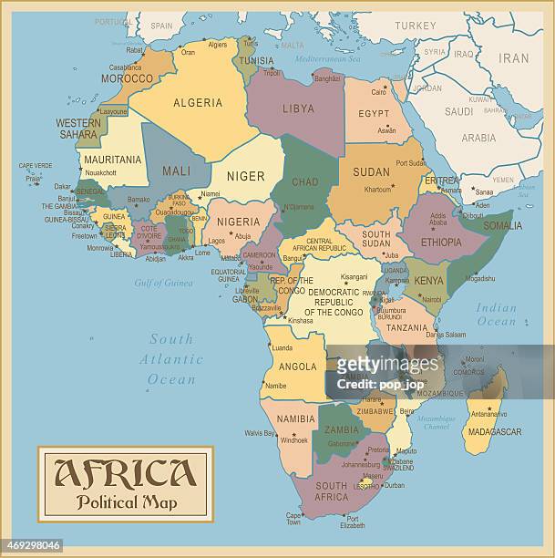 ilustraciones, imágenes clip art, dibujos animados e iconos de stock de vintage mapa de áfrica - senegal