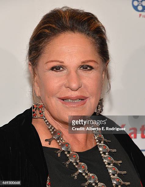 Actress Lainie Kazan attends Kat Kramer's "Films That Change The World" on April 10, 2015 in Hollywood, California.