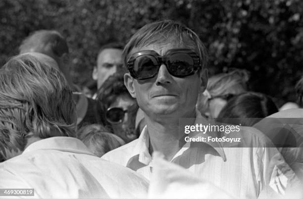 Russia, Center, Moscow Region, 1970s: Blokovsky a holiday in Shakhmatov, Poet Evgenie Evtushenko.