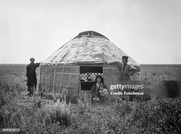 Russia, South, Astrakhan Region, 1890s: Kirgiz nomad tent , Nogay Steppe near the town of Astrakhan, 1894.