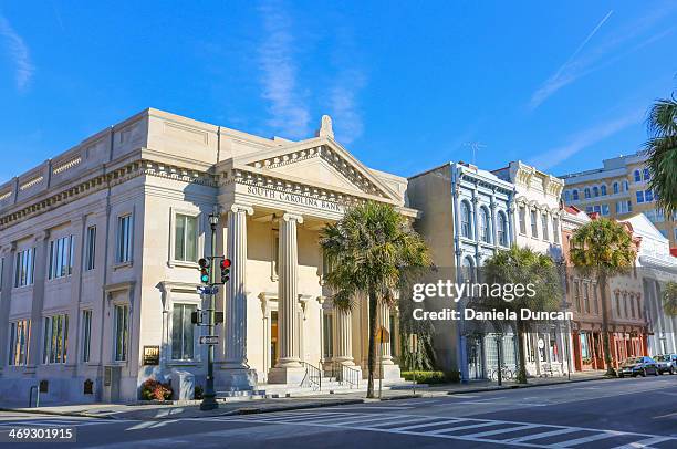 downtown charleston - charleston carolina do sul imagens e fotografias de stock