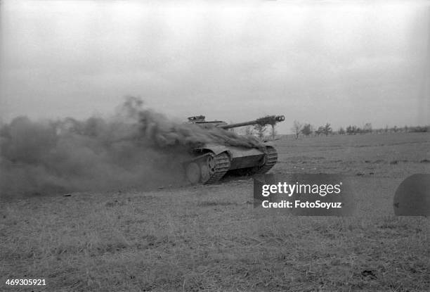 Europe, Germany, 1940s: Tank attack.