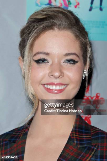 Sasha Pieterse attends the 'G.B.F.' DVD release party at The Abbey on February 13, 2014 in West Hollywood, California.