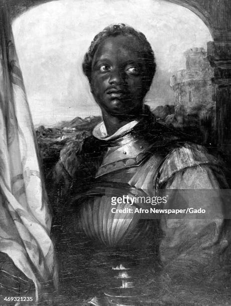 Painting of the actor Ira Aldridge, possibly in the role of Othello, Walters Art Museum, Othello, attributed to William Mulready, Irish, 1786 1863,...