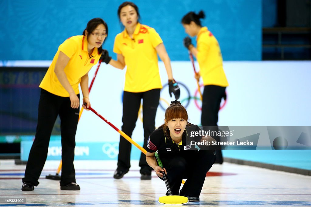 Curling - Winter Olympics Day 7