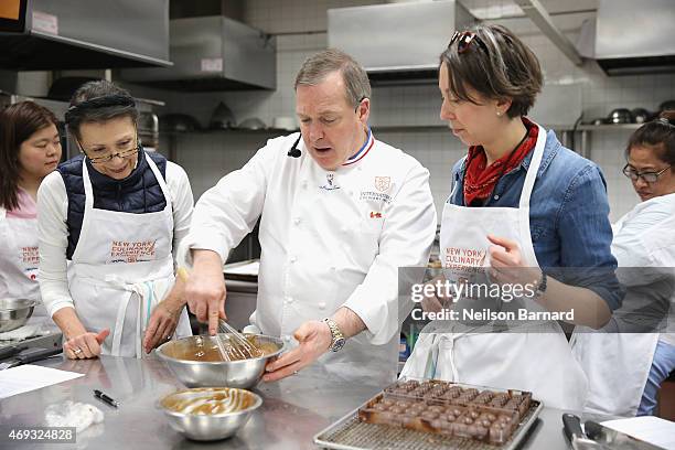 Chef Jacques Torres speaks at the the New York Culinary Experience 2015 Presented By New York Magazine And The International Culinary Center - Day 1...