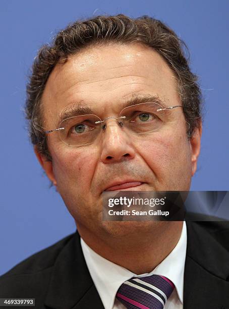 In this file photo dated July 18 German Agriculture and Consumer Protection Minister Hans-Peter Friedrich, who was then Minister of Interior, speaks...