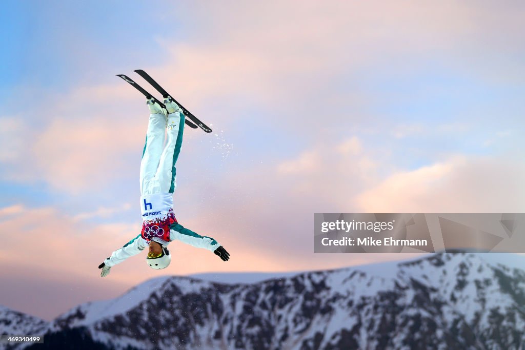 Lydia Lassila of Australia competes in the Freestyle Skiing Ladies